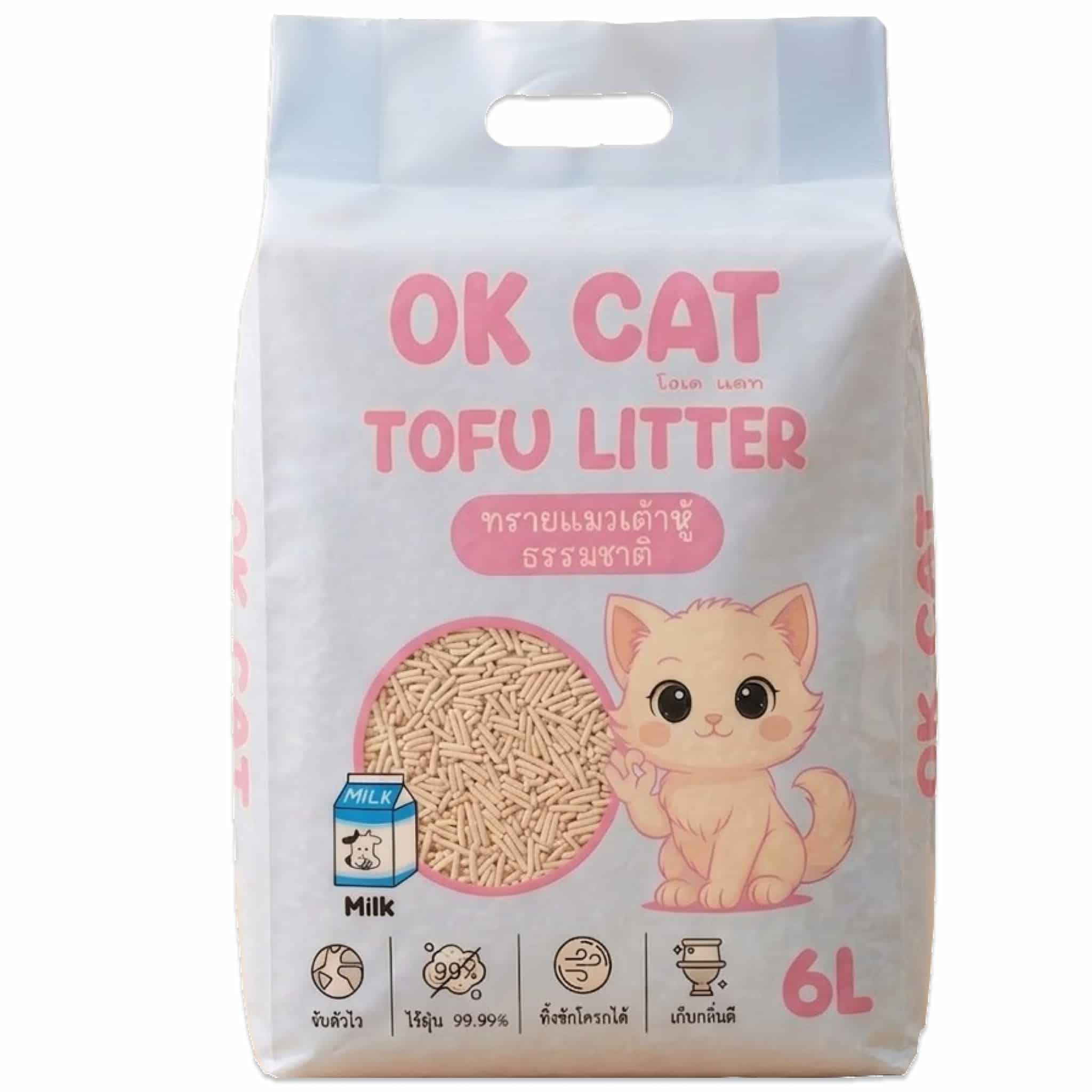 OK Cat กลิ่นนม 6 ลิตร